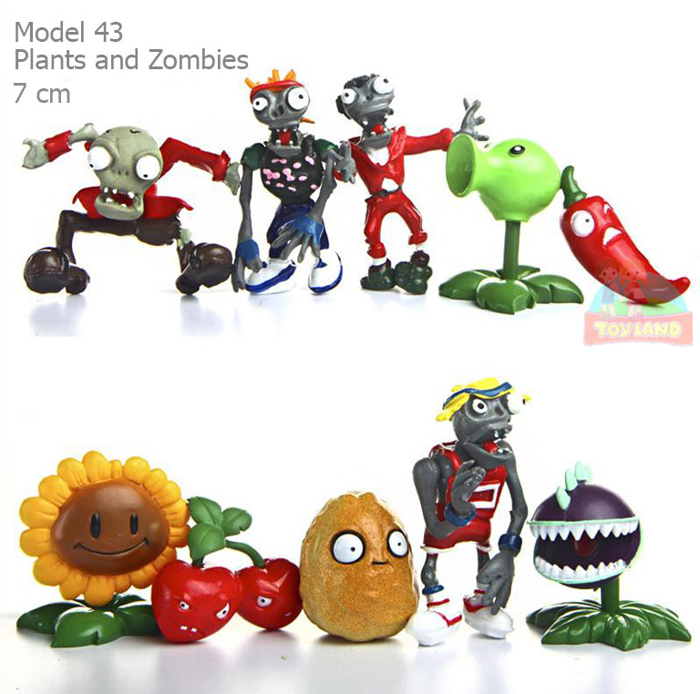 Action Figure Set - Model 43 : Plants and Zombies